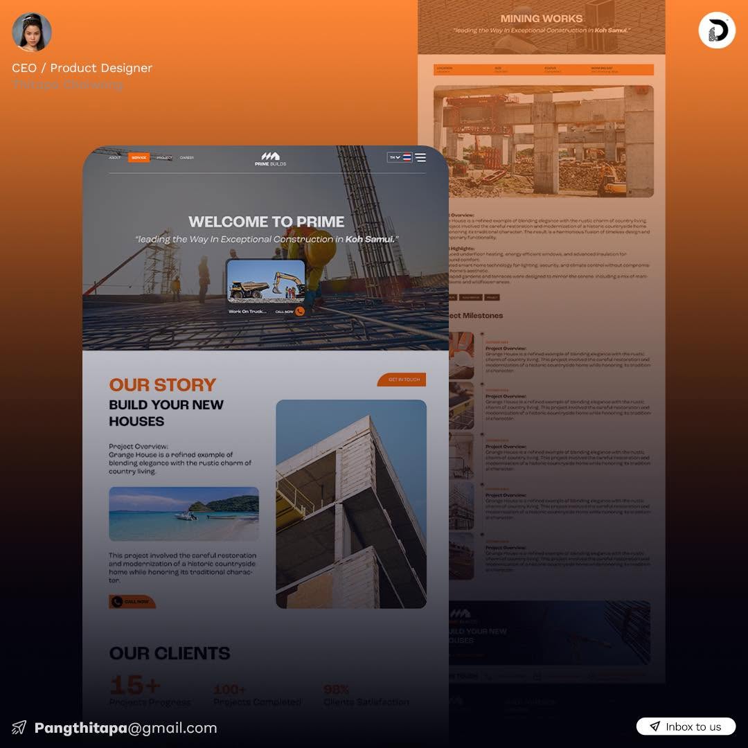 Prime Builds construction website