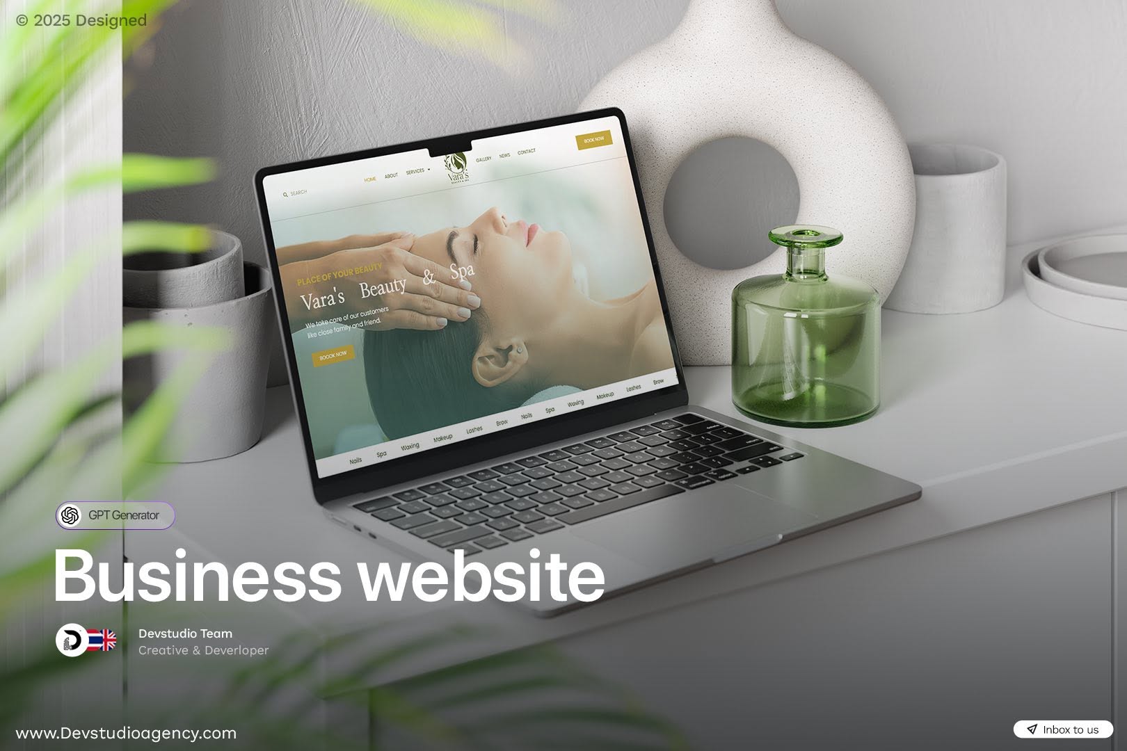 Vara's Beauty and Spa website