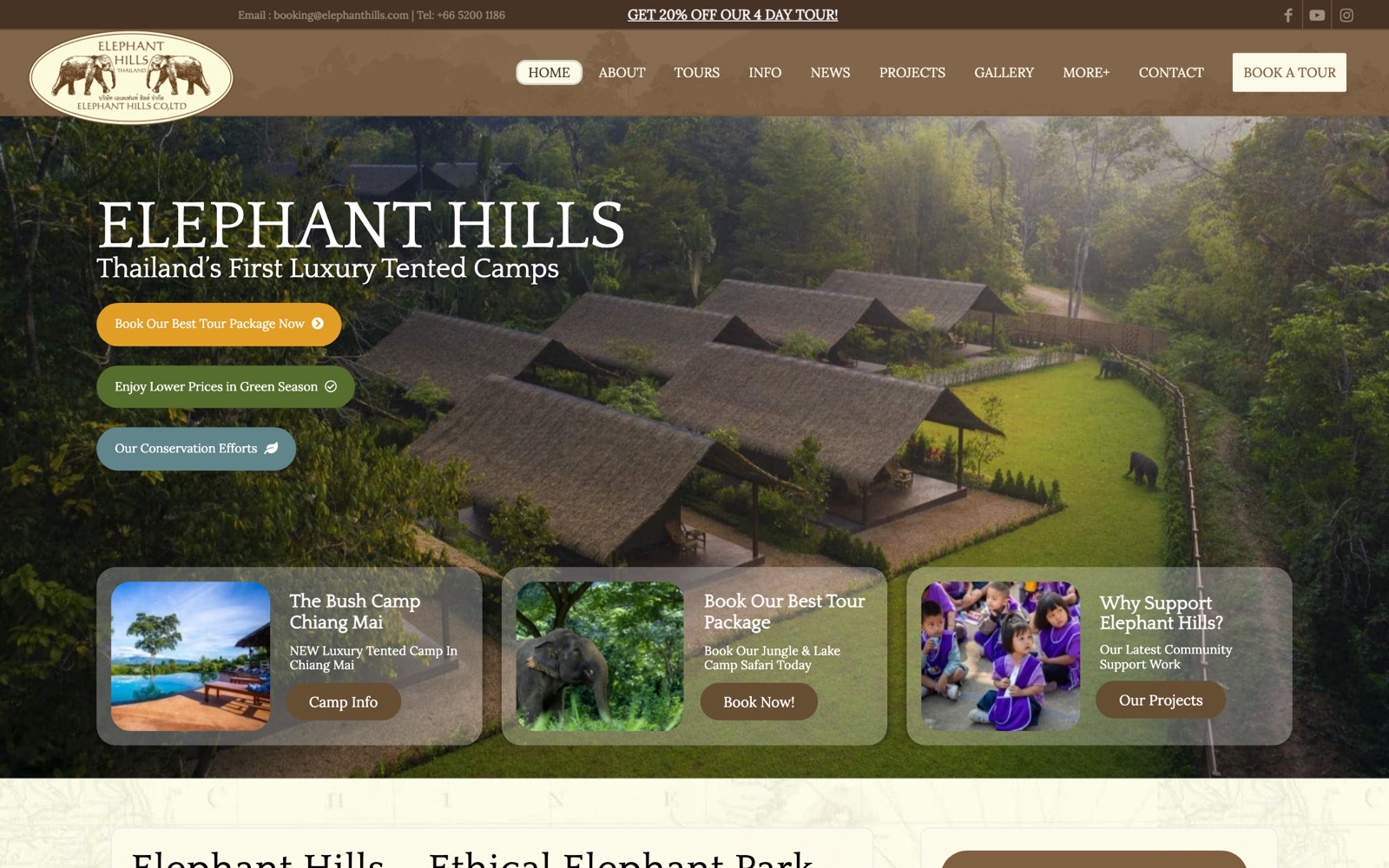 Elephant Hills production and marketing
